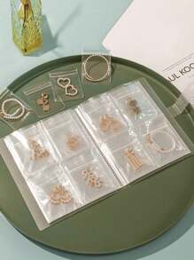 1pc Clear Seal Stamp Storage Folder, Plastic Storage Photo Album, Seal Bag Storage Keeper, Card Folder Storage Bag, For DIY Scrapbooking Art Craf ﻿