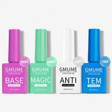 Kit de esmalte de uñas de gel de alta brillo y larga duración, incluye: Top Coat sin necesidad de limpiar, Base Coat, Top Coat reforzado, Removedor mágico, Top Coat mate, Base Coat de goma, Aceite para cutículas, Gel 5 en 1, Imprimador pH, Base Coat pelable. Para manicura en casa y profesional con efecto de uñas de gel que se puede despegar.