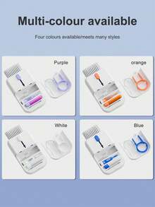 11-In-1 Multi-Function Electronics Cleaning Kit – Complete Set With Screen Cleaning Spray, Washed Flannelette & Phone Holder | Includes Hidden Brush, Density Brush, Cleaning Nib, Key Extractor, Detachable Memory Stick & Camera Lens Brush | All-In-One Tool For Laptop Screens, Keyboards, Phones, Cameras & Electronic Devices, Essential Cleaning Accessory - White - View 7