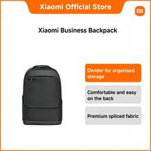 Xiaomi Business Backpack – 30L Large Capacity Laptop Bag With Water-Resistant Polyester Material, 1100g Lightweight Travel & Work Backpack For Office, School, Commuting - Black - View 1