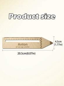 Custom Personalized Reading Aid With Ruler Made Of Wood Gift For School Enrollment With Name First Grade School Start School Cone Personalized, 15cm/20cm/30cm Optional School Supplies, Back To School