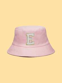 Women Bucket Hat Autumn Outfits - Pink - View 6