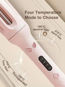 Automatic Curling Iron, Hair Curler Wand Rotating,4 Adjustable Temperature Levels, Fast Self Spinning Styling, Quick Heating, 28mm Large Wave Curls Suitable For Slouchy People, Easy To Use - UK Plug(220-240V) - View 7