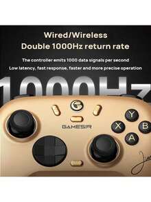 GAMESIR N2 Lite Game Controller With Upgraded Hall Effect Joystick, Tri-Mode Connection, Zero-Delay Mechanical Buttons, 1000Hz Polling Rate, Ergonomic Design, Comfortable Grip, Conductive Silicone ABXY Keys, Space Gray - Space Gray - View 10