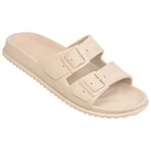 Micro Two-Tie Slide Flip Flop With Cloud Buckle - Beige - View 2