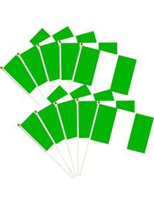 10 包小型美国国旗迷你美国国旗/美国国旗棒手摇各国国旗 5.5x8.3 英寸美国手持旗帜适用于户外爱国节日庭院露台装饰 - 彩色 - 查看 30