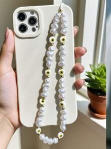 1 件 Evil Eye 仿珍珠手机壳配件、手机带、无线耳机、相机挂绳吊坠 - 彩色 - 查看 6