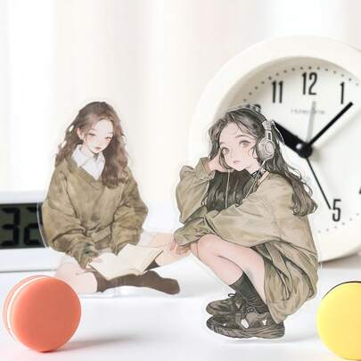 20 Stück sehr attraktive Mädchen- und Jungen-Themen Aufkleber, Notizbuch-Material Aufkleber, Artikel-Dekorations-Aufkleber Premium wasserfeste Vinyl-Aufkleber für Scrapbooking, Tagebücher und Laptops - Dekorative Sammelalbum-Zubehör für Erwachsene Aufkleber-Regal Transparentes Aufkleber-Buch Siegelbuch Aufkleber-Buch