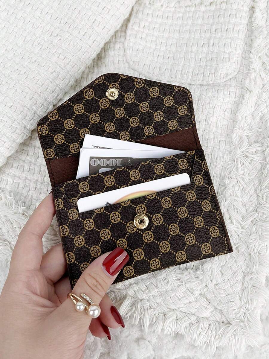 SOUTHLAND&KANGAROO Small Wallet Coin Pocket Small Purse Bifold Slim Women Wallet MiniThin,Hasp Purse,Pocket Wallet,Mini Purse,Lightweight,Multi Layer Portable,ID Card,Money Credit Card Minimalist,Fashion,Modern,Business,For Birthday Gift,For Gift,For Girls,For Lady,For Female,Bag School Supplies For School Dorm Room & Back To School - Coffee - View 1