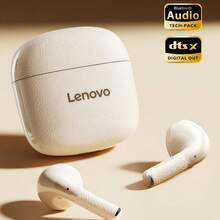 Lenovo EA166 Semi-In-Ear Bluetooth Headset With Bluetooth 5.4 Low Latency, Long-Lasting Battery Life, Dual-Microphone Adaptive Noise Reduction, And U-Shaped Arc Design. - Moon Rock White - View 3