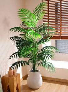 4 Stück großer künstlicher Pflanzen Set - Bananenbaum und künstliche Palme, Künstliche Pflanzen für Gartendekoration, UV-beständige Kunstpflanzen mit grünen Blättern, perfekt für Zuhause, Büros, Hotels, Gärten, Terrassen, Hochzeits- und Festdekoration, geeignet für Innen-, Außen-, Gartendekoration, Wohndekoration, Weihnachtsdekoration (ohne Topf)