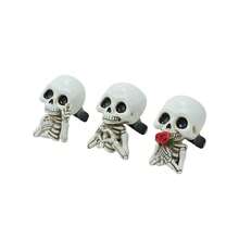 Halloween  Skull Aromatherapy Clip - Decorative Statue For Car/Home Holiday Decor