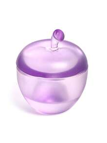 高品质哑光苹果形水晶杯，美甲用品带盖，苹果形哑光水晶杯，水晶杯，摄影道具，液体容器，美甲刷清洁器 - 彩色 - 查看 11