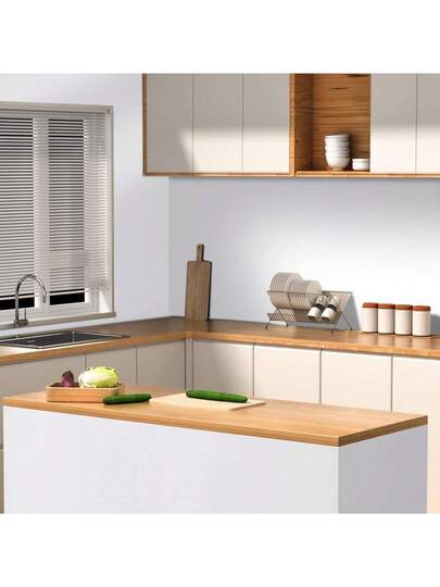 Roll, Self Adhesive Matte Kitchen Cabinet Vinyl Film Waterproof Texture Wallpaper, Washable Easy To DIY Installation, Home Bedroom ation Wand Stickers, New Product, Furniture Repair Renovation Stickers view 9