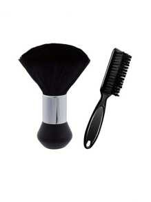 专业理发师颈部除毛刷，用于理发 - 优质软毛发刷，符合人体工程学手柄，防过敏沙龙造型工具和胡须修饰配件，男女适用（便携式设计），亲肤理发刷，适合敏感肌肤，返校、旅行度假必备品，女士发饰 - 彩色 - 查看 2