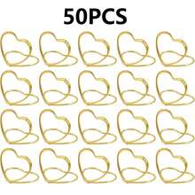 20/50/100pcs Metal Place Card Holders Photo Clip Stands Wedding Table Number Name Sign Stand For Wedding Birthday Party Home Decoration