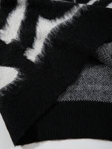 Casual Loose V-Neck Button-Up Cardigan, Zebra Print, Streetwear Style Unisex Top, Suitable For Spring, Autumn, Winter