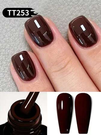  TARTU 8ml Gel Nagellack – 7 Livfulla Färger, Soak-Off, UV/LED-Härdande, Lila Rosa Vinröd Ros Lila Blå Grön Grå Blå Gul Grön Färg Semi-permanent Semitransparent Gellack För Manikyr Basprimer Hemma Salong & Nagelkonst, Present Till Kvinnor