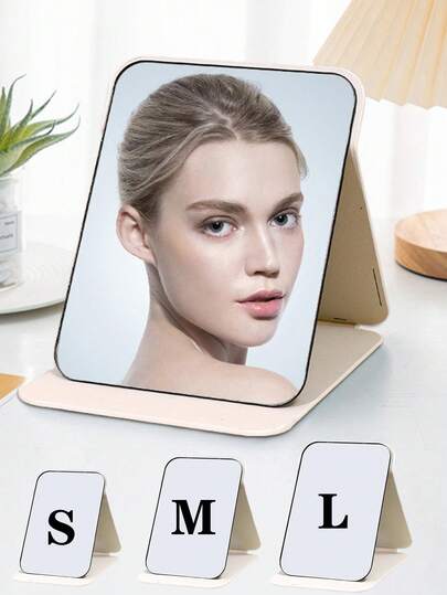 1个折叠化妆镜 便携式桌面高清 学生宿舍公主镜 儿童桌面化妆镜，立式化妆镜，化妆，便宜，房间装饰，梳妆台，旅行，卧室，化妆配件，镜子，梳妆镜，便宜，圣诞礼物，化妆，化妆工具，便宜货，礼物，女士礼物，圣诞礼物