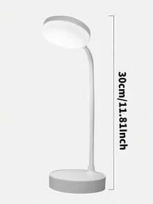 USB 可充电 LED 台灯、台灯、LED 护眼台灯、USB 线供电阅读灯、无限可调光装饰夜灯，三级亮度可调，可在白色/中性色/暖光模式之间切换，并具有小夜灯功能，保护眼睛，非常适合家庭办公室阅读和学习 800mAH