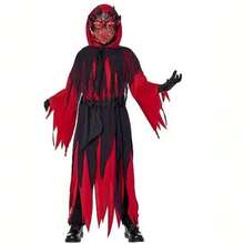 Costume da performance di Ognissanti, costume dell', costume da rosso, costume da cosplay dell', outfit per il ruolo dell'