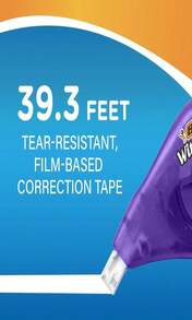 BIC Wite-Out Brand EZ Correct Correction Tape, 198 Feet, 4-Count Pack Of White Correction Tape, Fast, Clean And Easy To Use Tear-Resistant Tape Office Or School Supplies - 白色 - 查看 5
