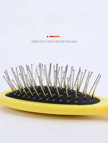 Steel Tooth Comb With Air Cushion Rubber Pad, Anti-Static Steel Tooth Comb For Wigs, Smooth And -Free