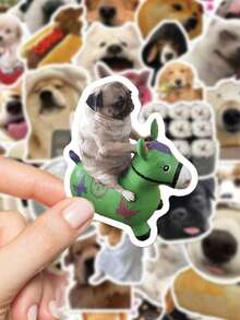 50pcs Funny Dog Meme Stickers PVC Gift Cartoon Decoration Scrapbook Laptop Luggage Guitar Water Cup Phone Case DIY Decal