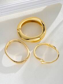 (No Box) 33/20/3pcs Simple Floral Crystal Ring, Exaggerated Bracelet Set, Layered Necklace Set With CCB Earrings, Jewelry Set For Women, Suitable For Vacation, Date, Daily, Casual, Party, Gift For Girlfriend, Friend - Jewelry Set - View 6