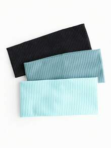 3pcs/Set Running & Sports Sweatband, Women Absorbent Headband, Men Hairband, Headwrap, New Design Hair Accessories Women Bandana Fashion Head Wrap, School Stuff, College, Headbands Fall Winter Hair Band For Vacation Outfits Woman Elegant Scarf - Multicolor - View 18