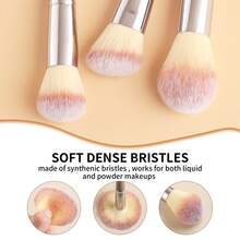 47pcs Professional Makeup Brush Set: 30pcs Full Face Makeup Brushes + 2pcs Makeup Sponge Puffs + 4pcs Thumb Makeup Sponge Puffs + 4pcs Makeup Sponge Puffs + 6pcs Makeup Sponges (2 Large, 4 Small) + 1pc Carrying Case, Practical Complete Makeup Tool Kit