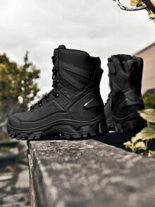Men's Versatile Outdoor Lace-Up Tactical Military Boots, Fashion & Sporty