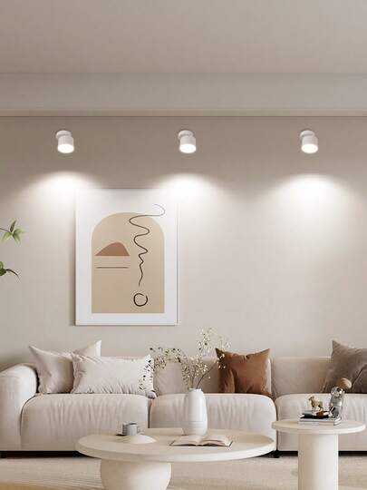 85 265V LED Recessed Ceiling Lights, Indoor ative Wand Lamps, Spotlights GU10/GX53 Bulb Holders, Single Head Replaceable Lamps Living Room, Kitchen, Closet, Hallway, Bedroom, Entrance, Shops, Galleries, Showrooms view 7