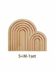 1/2/3pcs Wooden Rainbow Arch Decor, Bohemian Style Home Decor, Cutting Board Wooden Cutting Board Arched Wood Delicatessen Board For Kitchen Shelf Decoration - Multicolor - View 16