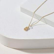 1 pezzo Collana con ciondolo personalizzato a forma di lettera dorata, collana personalizzata per donna, adatta per madri, gioiello con ciondolo personalizzato, regalo per la moglie