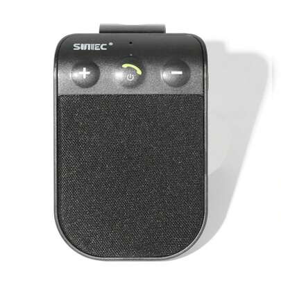 Kit manos libres para coche SUNITEC BC936SA, kit manos libres para coche que admite la conexión de 2 teléfonos, compatible con asistente, altavoz manos libres para coche con clip para visera