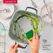 - Cacerola 24 (4.9 Litros) con Tapa - Aluminio Fundido con Recubrimiento Ceramico - Color Gris