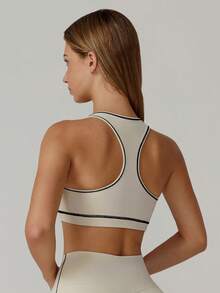 MASKERT Women's Sports Bra - Strap Tank Top With Removable Padding, High-Elasticity Workout & Casual Wear, Naked Feel Skin-Friendly Comfort