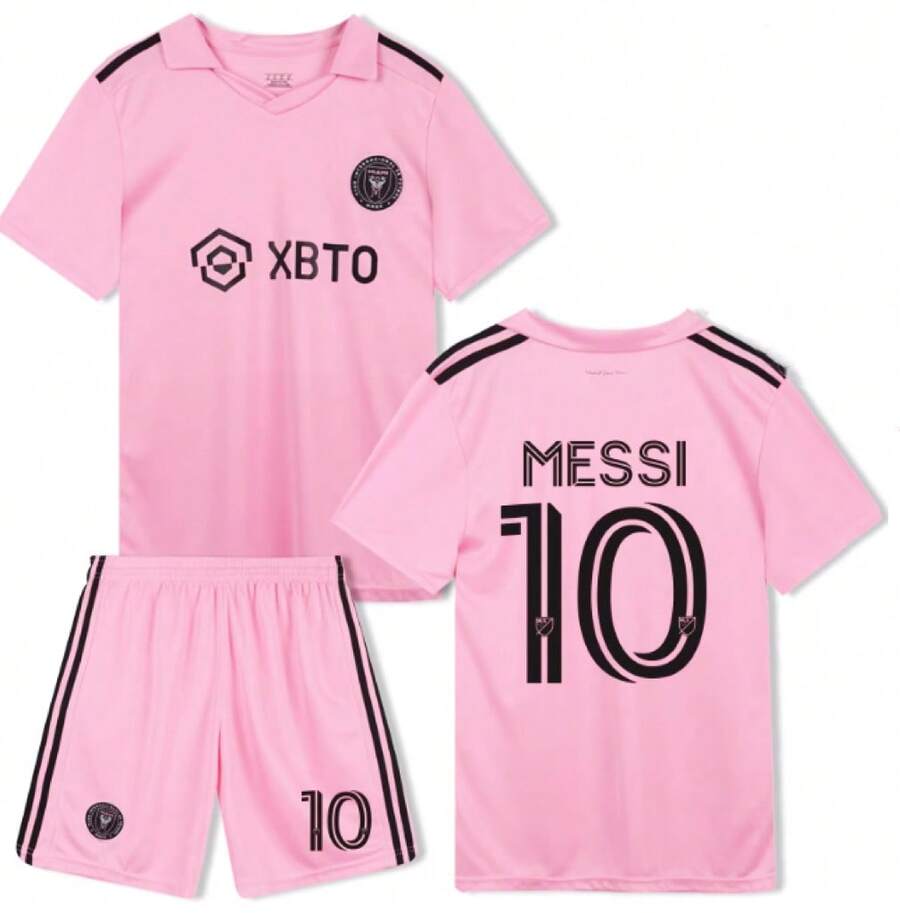 In The 23-24 Home Game Of Inter Mia/Mi, No. 10 Me/Ssi Wore A Short-Sleeved Shirt - 粉色 - 查看 1