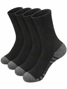 2/5/10/20 Pairs Of Men's Striped Print Mid-Calf Socks, Spring And Summer Set, Casual And Comfortable Socks, Suitable For Daily Wear, Simple Men's Socks Suitable For All Seasons, Sports Simple Style Mid-Calf Socks, Fall