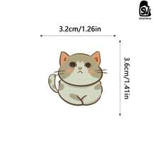 62 Stücke Weihnachts-Aufkleber, Cartoon-Katzen - Bunte Weihnachtsgeschenke, PVC-Aufkleber für Handyhüllen, Laptops, Wasserflaschen und unregelmäßig geformte selbstklebende Etiketten für Einweg-Weihnachtsdekoration