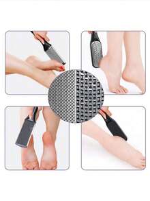 10 件通用足部磨砂膏套装足部刮痧板，10 合 1 足部工具包去角质清洁足部护理死皮去除 Coolus，刮痧，足部磨砂膏 - 黑色 - 查看 4