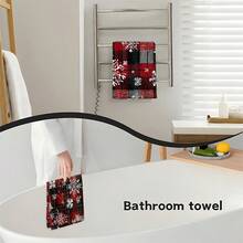 1set/1pc/100pcs Christmas Retro Geometric Checkered Snowflake Pattern Kitchen Towel And Dishcloth, Suitable For Interior Decoration In Restaurants, Kitchens And Bathrooms, Party Decoration, Holiday Gifts, And Can Also Be Given As A Christmas Present