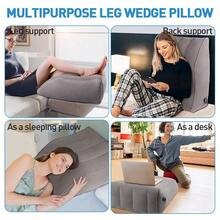 Leg Elevation Pillow, Inflatable Leg Rest Pillow For Elevating Leg, Elevating Leg Support Pillow For Bed, Leg Wedge Pillow For Reduces Back Pain & Improves Circulation - Default - View 3
