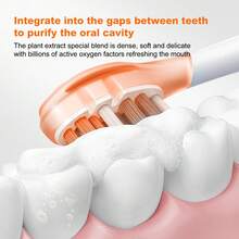 110g Pasta de dientes blanqueadora con bicarbonato de sodio y vitamina C - Refresca el aliento, elimina las manchas, blanquea los dientes, protege las encías, fórmula de limpieza profunda y pulido para una sonrisa talla grande brillante y saludable, apta para uso en el hogar y viajes
