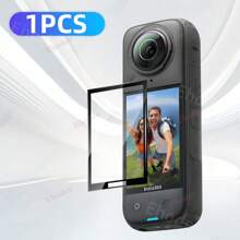 适用于 Insta360 X5 X4 Air X3 的 1-2 片钢化玻璃屏幕保护膜，适用于 Insta 360X5 X4Air LCD 显示屏薄膜屏幕保护膜，适用于 Insta360X5 Insta 360 X4 9H 硬度玻璃膜 - 1件 - 查看 4
