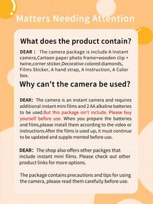 Popoto Instant Camera Gift Set, Captures Colorful Photos In 1 Minute, Compatible With Mini11/12 Film, Ideal Birthday, Holiday, Party, Outdoor, Wedding Gift For Him/Her (Batteries And Film Not Included) - 白色相機套裝 - 查看 3