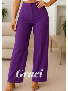 Women Pants - Purple - View 2