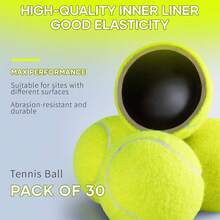 18pcs Tennis Match Tennis Training Bulk Practice Balls Tennis Training, Pet Toys,, Indoor & Outdoor - Tennis Balls Youth And Dogs Y4LH - 1 cái - Xem 3
