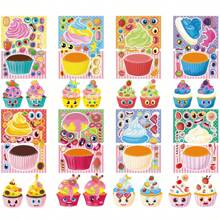 8/16 Pcs Dessert & Ice Cream Pattern Sticker Set For DIY Decorations, Party Favors, Birthday Gifts, Craft Projects, Scrapbook